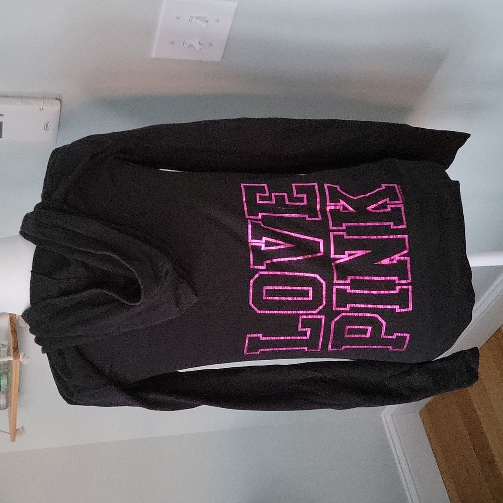 PINK waffle pullover hoodie